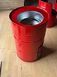 Varil Lavabo Kırmızı