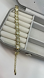 14K ALTIN KAPLAMA ÇELİK BİLEKLİK