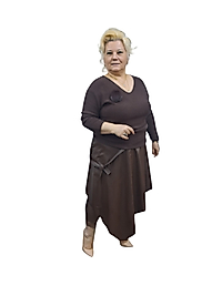 Kahverengi Deri Etek