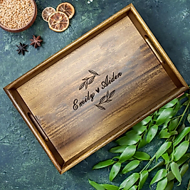 Kişiye Özel Ahşap Tepsi – 35x25 cm İsim Yazılı