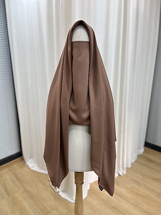 Kahve Bambu Viskon İç Peçe