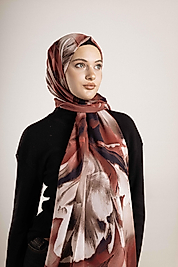 FLOOR İPEK ŞAL İTALYAN DİKİŞİ DESEN-3