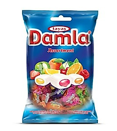 TAYAŞ DAMLA YUMUŞAK ŞEKER KARIŞIK POŞET 630GR*12