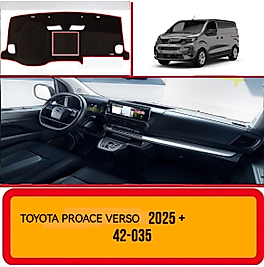 Toyota Proace Verso 2025 + Konsol Torpido A3D Koruma Koruyucu Kılıfı