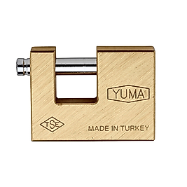 YUMA KAYAR MİLLİ ASMA KİLİT 70 MM YM-3070 PİRİNÇ