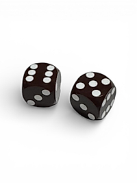 Brown Opaque Backgammon Precision Dice