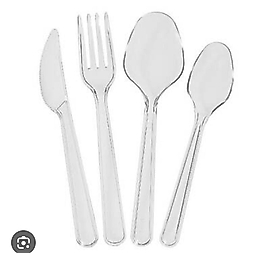 PLASTİK ÇATAL KAŞIK LÜX 100 LÜ