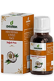 Destek Soğuk Sıkım Hindistan Cevizi Yağı 50 ml