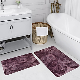 Rovigo Home Dijital Baskı Yıkanabilir Kaymaz 2 li Banyo Takımı