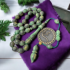 Halkalı model Yeşil Katalin Tespih