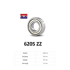 Ors 6205 Zz C3 Rulman 25X52X15