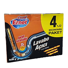 ERNET LAVABO AÇICI 4'LÜ EKONOMİK PAKET 4X50 G