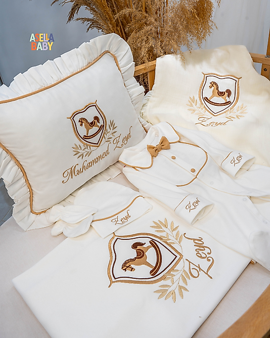 Yenidoğan Set - Bebeğinizin İsmi Nakışlı