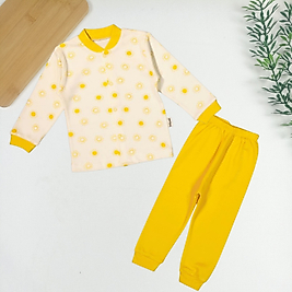 Güneş Desen Çıtçıtlı Pijama Takımı