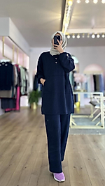 Vood Pantalonlu Lacivert