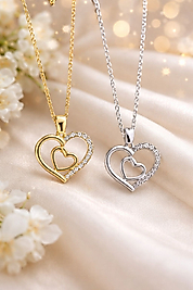 Birlik Kalbi 925 Ayar Gümüş Kolye