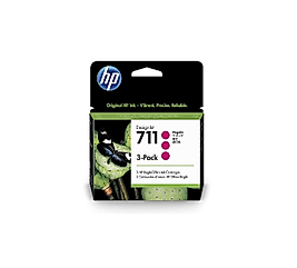 HP 711 3'lü Paket 29-ml Magenta - Kırmızı Ink Cartridges Plotter Mürekkep Kartuşu