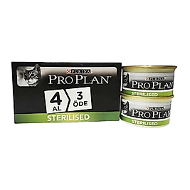 Kısır Somon Ve Ton Balıklı Konserve Kedi Maması 4 Al 3 Öde