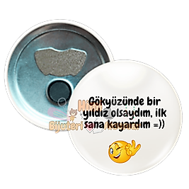 Komik ve Eğlenceli Rozetler Metal Resimli İğneli Buton Rozet Magnet Anahtarlık Açacak Çanta Rozetleri M13