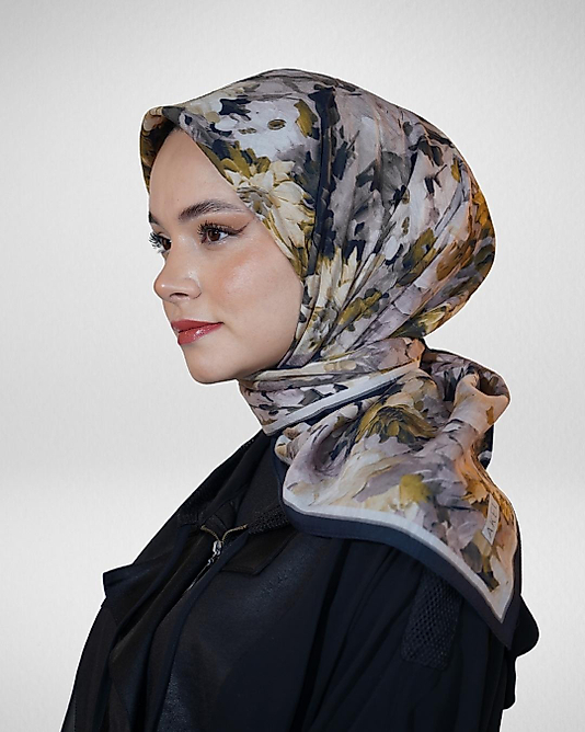 Spring Eşarp Pastel Çiçek Desenli