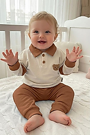 Kahverengi erkek bebek takım