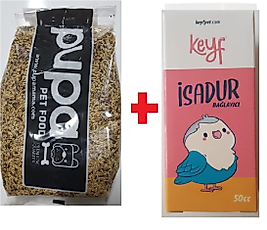 Kanarya Yemi 1 kg Karışık Taneli + Keyf Isadur 50 cc ( Kuşlarda Ishal Durdurma Özelliğine Sahiptir.)