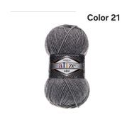 ALİZE SUPERLANA MİDİ COLOR 21-GRİ MELANJ