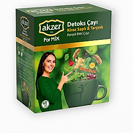 Akzer Detoks  Kiraz Saplı & Tarçınlı Karışık bitki 60’lı