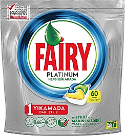 Fairy Platinum Bulaşık Makinesi Tableti 60'lı