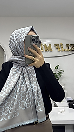 Coacha desen çift taraflı şal