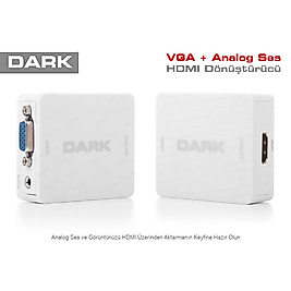 Dark DK-HD-AVGAX Vga To Hdmi Audio Çevirici