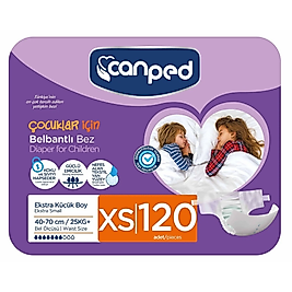 Canped Belbantlı Hasta Bezi Extra Küçük (XS) 120 Adet