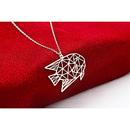 14K Altın Kaplama Geometrik Balık Kolye – Modern Deniz Temalı Kadın Takı, Minimalist Zarif Tasarım