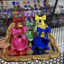 6 lı renkli fiyonk lokumluk