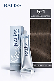 RALİSS SAÇ BOYASI 60 ML. (5-1 KÜLLÜ AÇIK KESTANE)