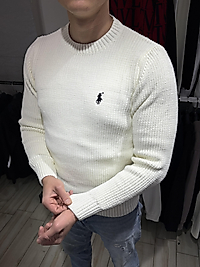 ZEROWEAR - ralph lauren nakış logo detaylı Premium kalite kazak